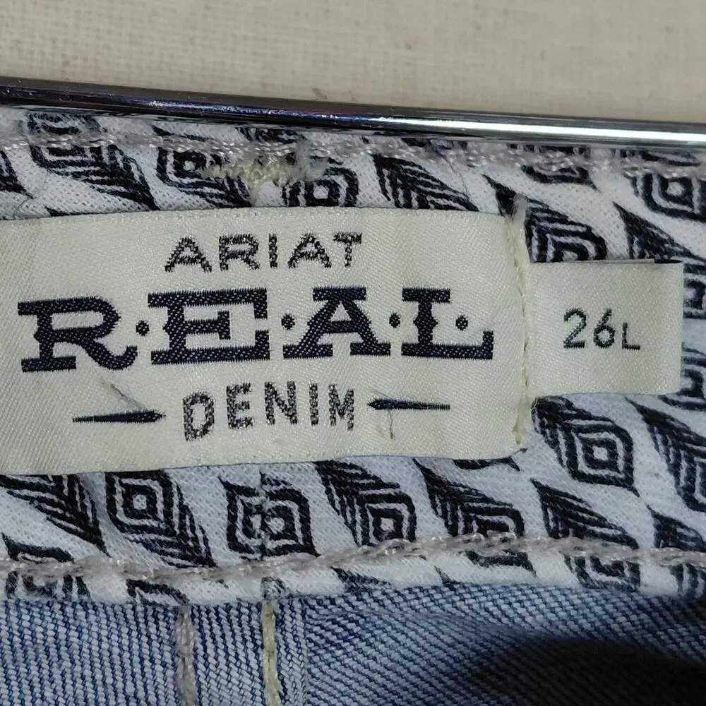 Ariat Real Alondra Blue Flared Jeans Women Size 26